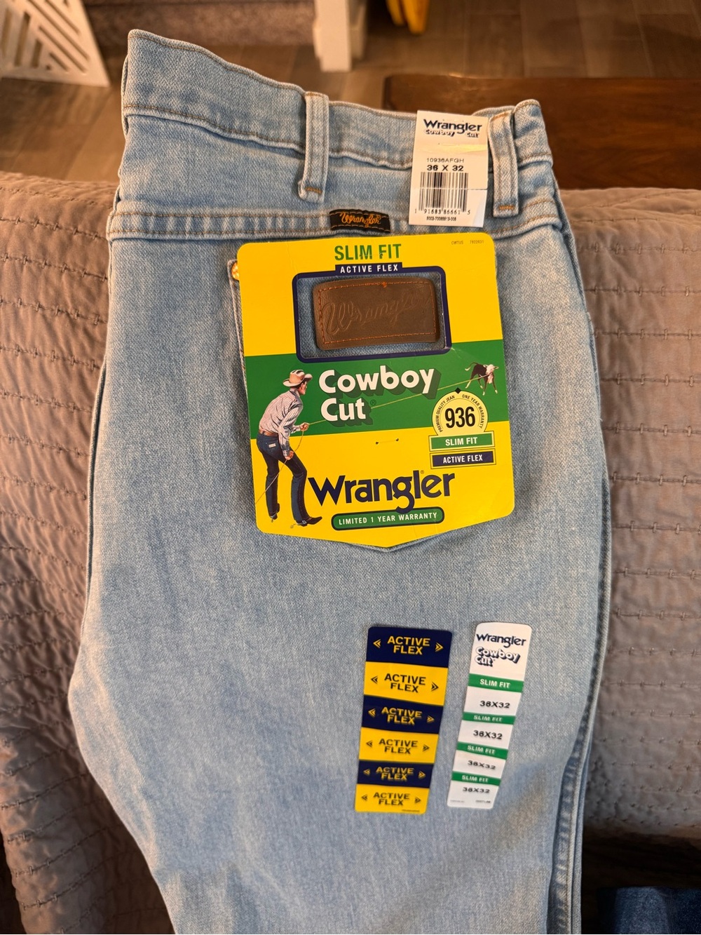 Wrangler Slim Fit Jeans in Light Blue